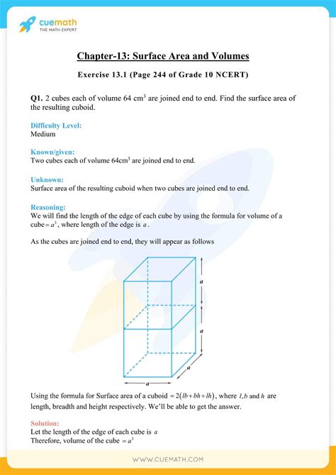 case based questions class 10 maths surface area and volume