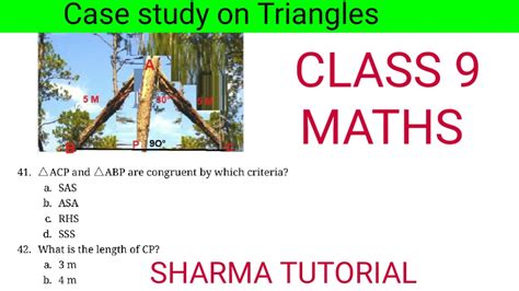 case based questions class 9 triangles