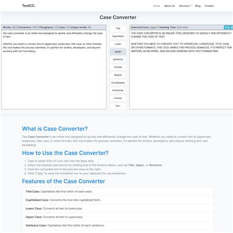 Case Converter Javascript