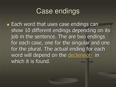 Case Ending Examples