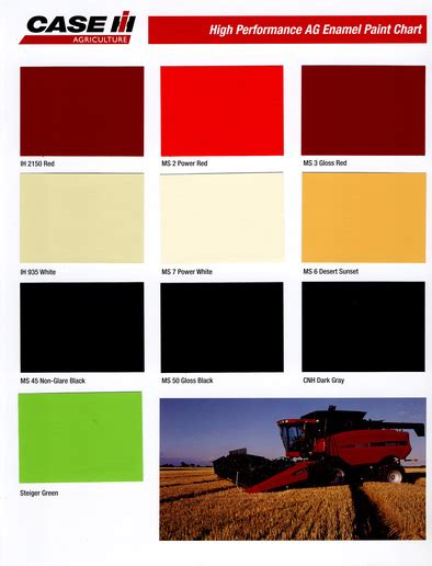 case ih paint colors