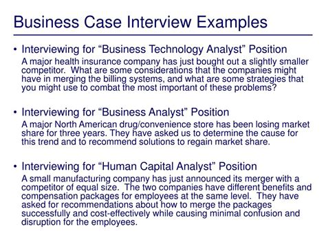 Case Interview Examples With Solutions