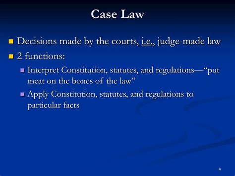 Case Law Meaning