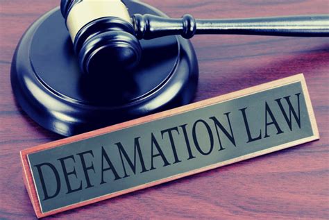 case laws related to defamation