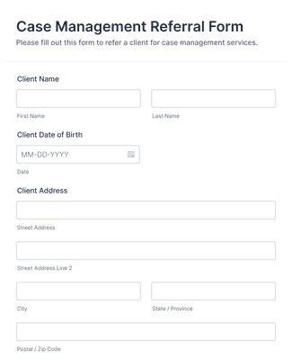 case management referral form template