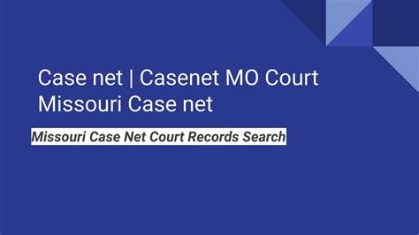 case net missouri courts mo information