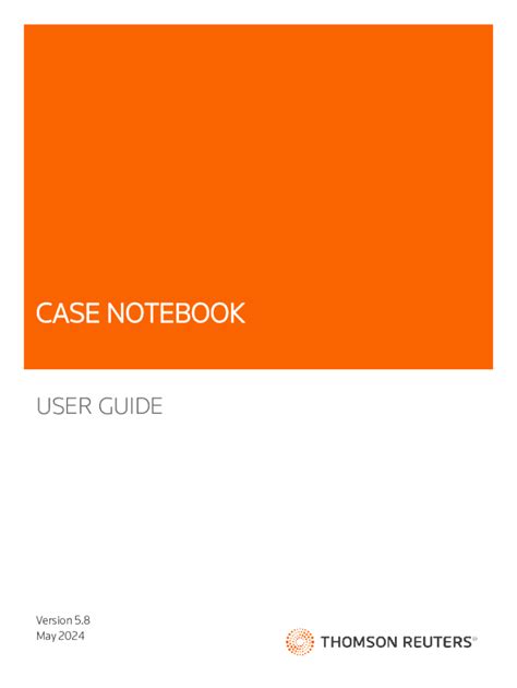 Case Notebook User Guide