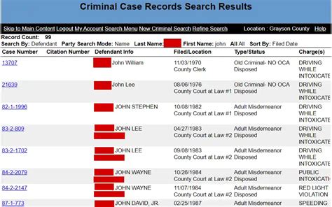 Case Search Texas