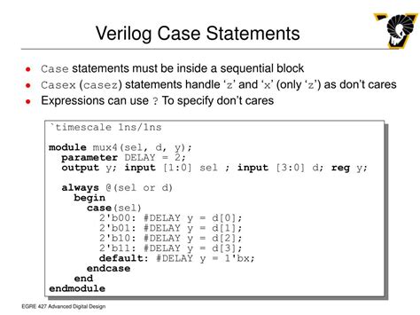 case statement example in verilog