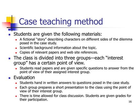 case studies method of teaching