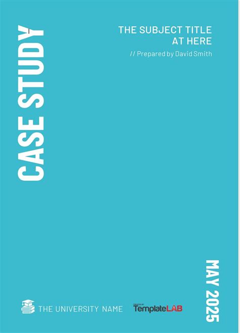 case study cover page examples