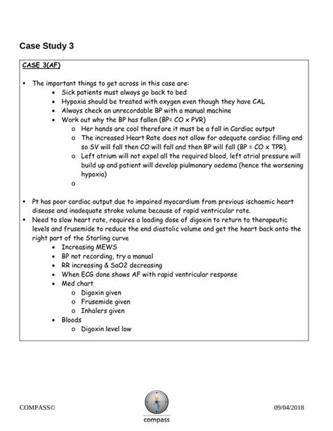 Case Study Example In Nursing