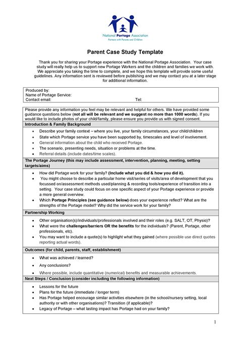 case study format guide