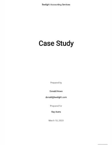 case study front page example
