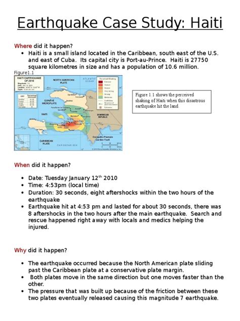 case study haiti earthquake