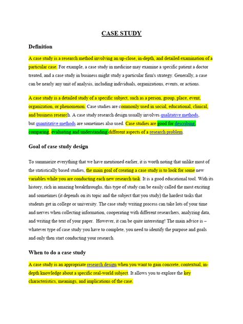 case study method pdf notes