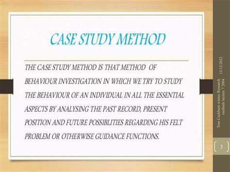 Case Study Method Ppt