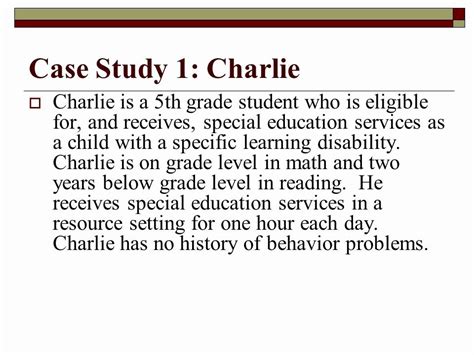 case study of a child with learning disability