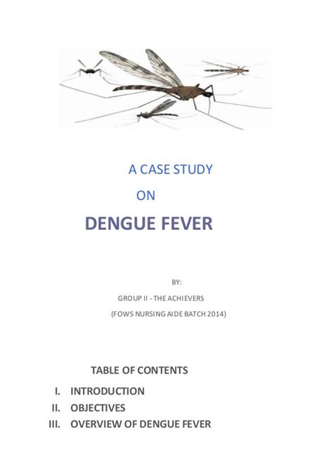 case study on dengue