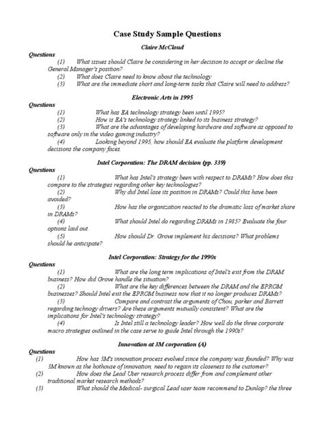 case study question examples