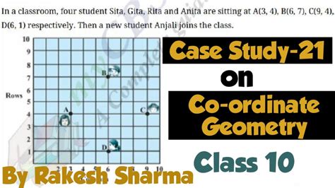 case study questions class 10 maths coordinate geometry