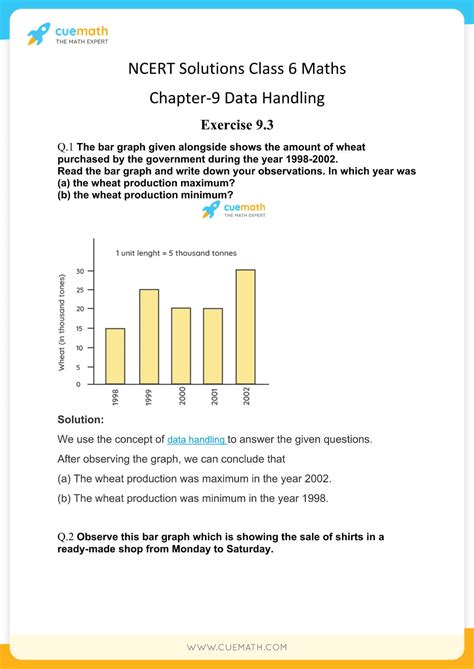 case study questions for class 6 maths data handling with answers