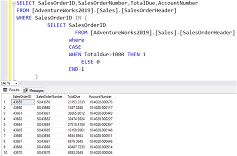 case when clause in sql