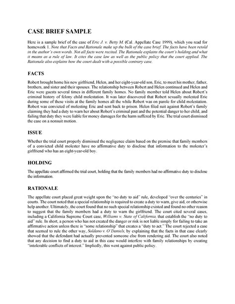 case writing examples