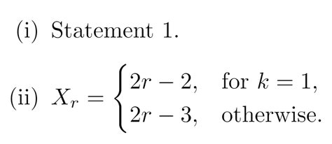 Cases Latex Left Align