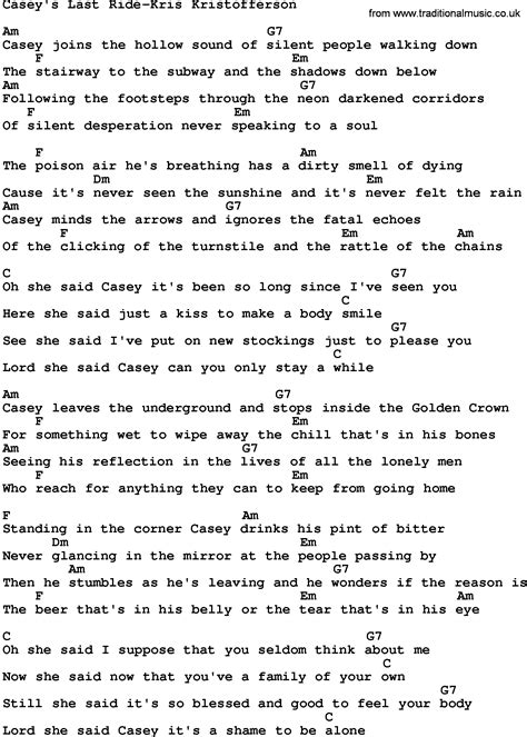 The Last Ride Bluegrass lyrics with chords