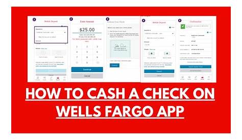 How To Cash A Check On Well Fargo App - Check Guidance