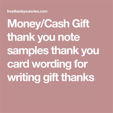 Thank You for Money Gift 40 ways on how to thank someone for a cash