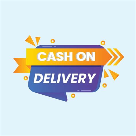 Free Vector Cash on delivery badge collection