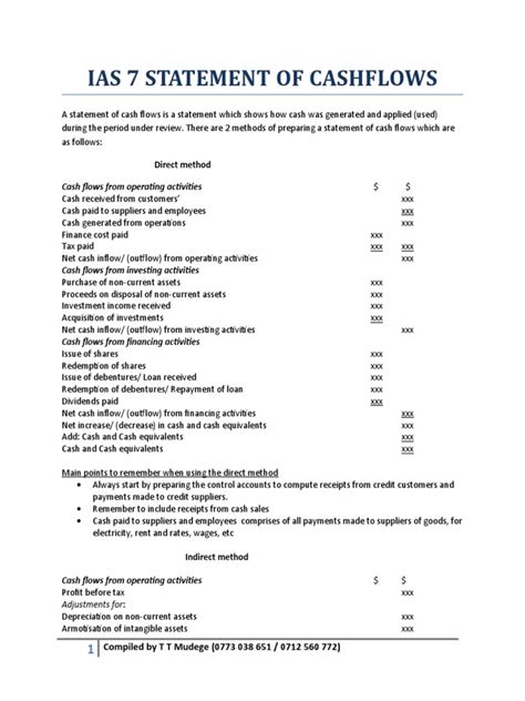 cash flow statement ias 7 pdf