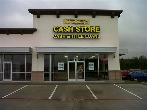 Cash Store Spring Tx