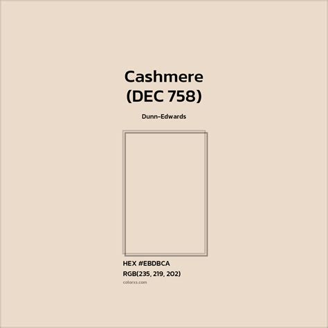 Cashmere Color Code