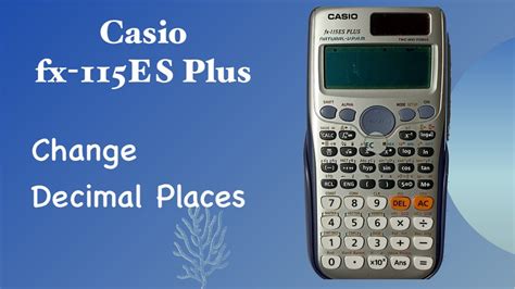 casio calculator change answer to decimal