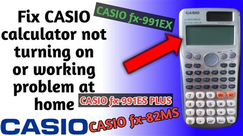 Casio Calculator Is Not Working