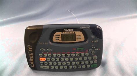 Casio Label Maker Instructions