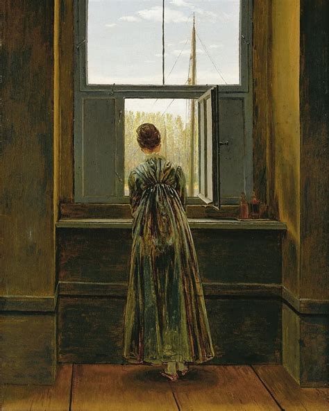 caspar david friedrich woman at a window 1822