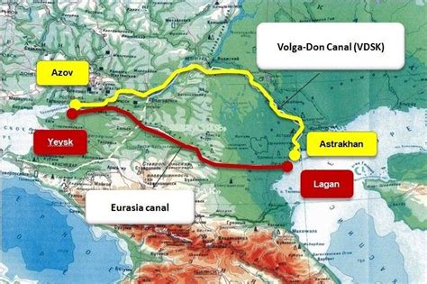 caspian sea canal to black sea