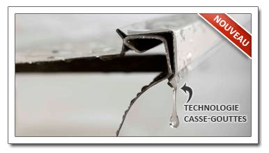 Bella plast profilé arrêt socle cassegoutte + gitex