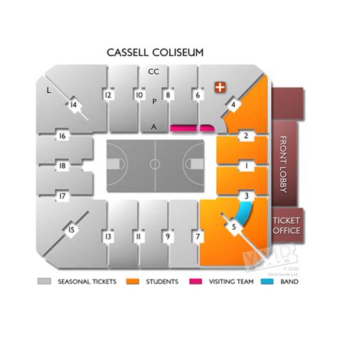 Cassell Coliseum Seating Chart Rows