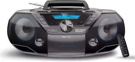 Gelielim Portable CD and Cassette Player Boombox Combo, Casette Tape Recorder with Remote, AM FM