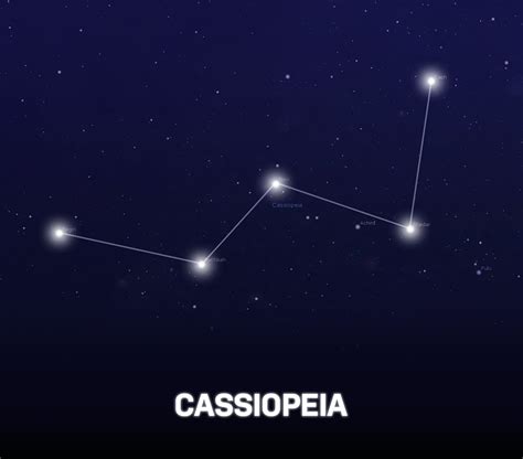 cassiopeia constellation star chart
