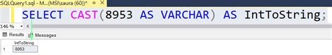 cast as string sql server