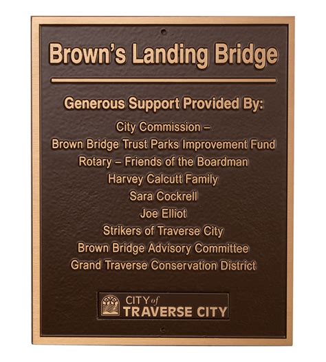 cast bronze plaques