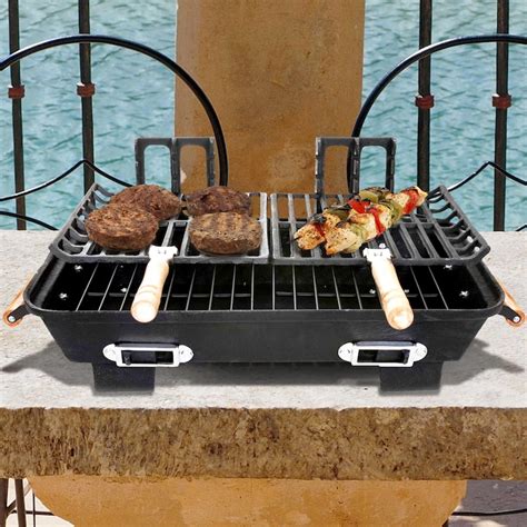 cast iron table top hibachi grill