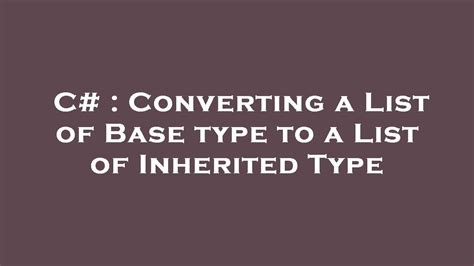 cast object to inherited type c#