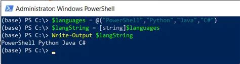 cast object to string powershell
